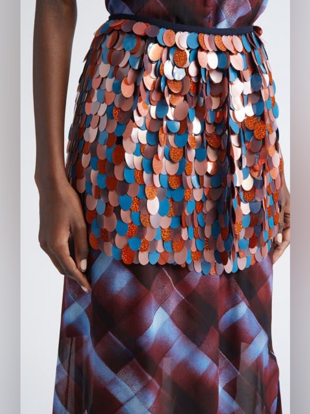 Dries Van Noten Gabrina Paillette Embroidered Mini Skirt - Picture 6 of 10
